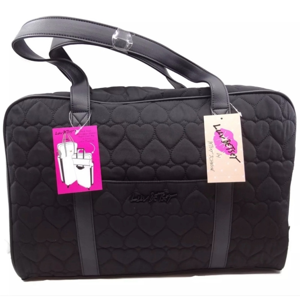 Betsey Johnson 18.25" x 12 x 8 Luv BetseyLBKRUSH Large Overnight Travel Bag...